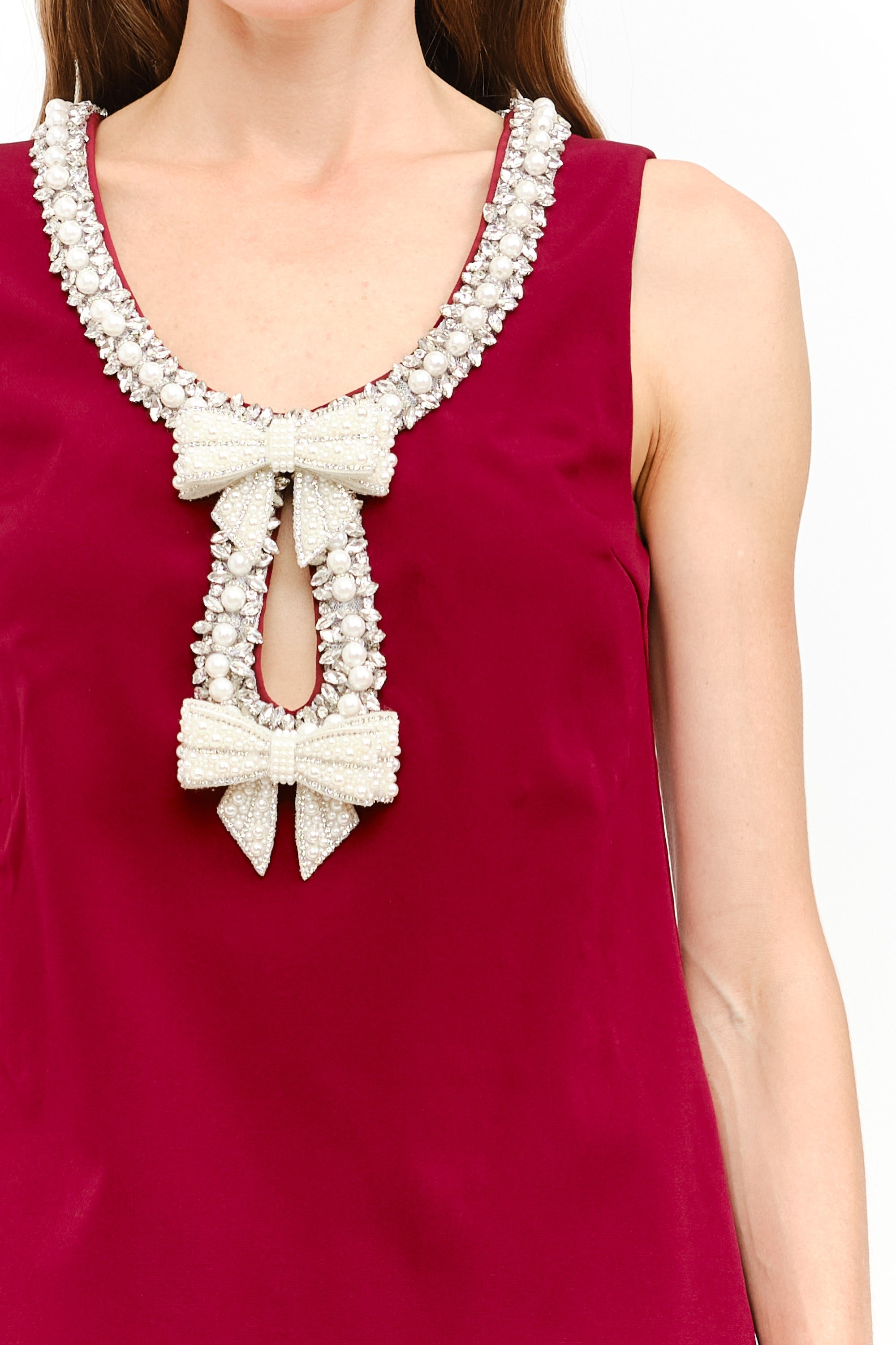 Macie Dress, Wine